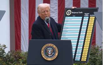 Trump anunciou uma série de tarifas nesta quarta-feira, 2