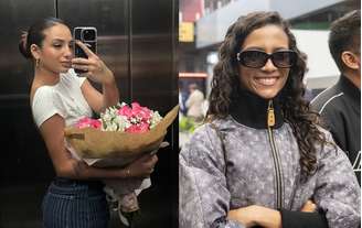 Influenciadora Duda Winken e a skatista campeã olímpica Rayssa Leal