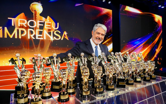 Wlilliam Bonner no Troféu Imprensa do SBT