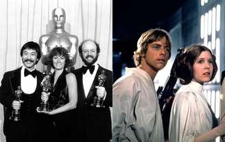 Marcia Lucas (centro) venceu o Oscar de Melhor Montagem de 1978 por 'Star Wars: Uma Nova Esperança', ao lado de Paul Hirsch e Richard Chew