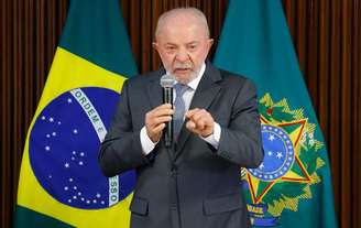 O presidente Lula, durante reunião ministerial nesta quarta-feira, 3