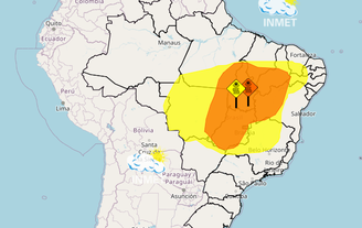 Inmet alerta para temporais em 7 estados nesta quarta-feira