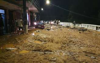 Estragos causados pela chuva na cidade de Petrópolis, RJ, na madrugada desta quarta feira, 16