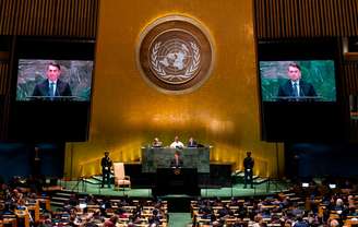 Como de praxe, Bolsonaro será o primeiro a discursar na sessão de debates da Assembleia-Geral da ONU nesta terça-feira