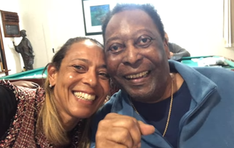 Flávia Arantes e Pelé