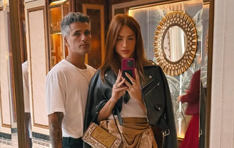 Bruno Gagliasso e Giovanna Ewbank estão hospedados no Address Beach Resort em Dubai