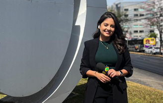 A repórter Alice Ribeiro