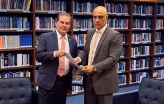 Paulinho da Força ao lado de Alexandre de Moraes, relator do PL da Dosimetria