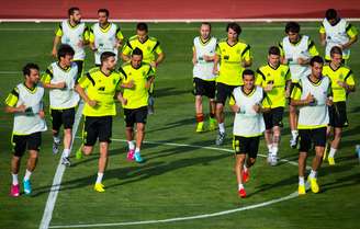 Espanha fez primeiro treinamento na concentração para Copa do Mundo