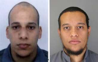 <p>Cherif (esquerda) e Said Kuachi, os dois suspeitos do ataque terrorista à revista satírica Charlie Hebdo</p>