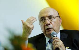 Pré-candidato do MDB à Presidência, Henrique Meirelles, durante sabatina em Brasília
06/06/2018 REUTERS/Adriano Machado