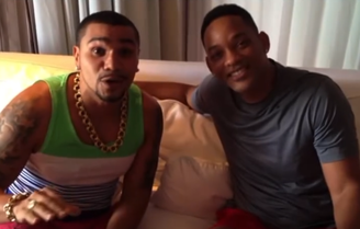 Naldo Benny ao lado de Will Smith em 2013