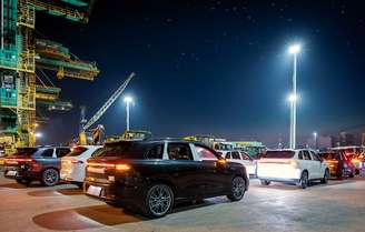 Leapmotor C10 chega ao porto de Santos (SP)