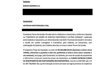 Contrato mostra como o Digimais é cotista do fundo que investe na empresa que comprou sua própria carteira de financiamentos veiculares.