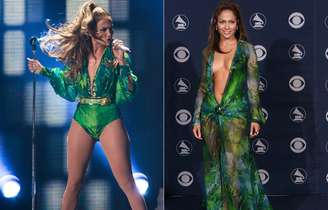 <p>Jennifer Lopez repete roupa de premiação em show</p>