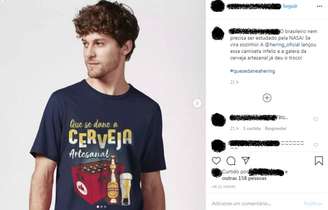 Camiseta com frase 'que se dane a cerveja artesanal' foi criticada na internet