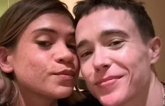 Namorada de Elliot Page rebateu ataques transfóbicos após postar fotos do ator