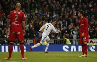 Cristiano Ronaldo fez um dos cinco gols do Real Madrid contra o Mallorca