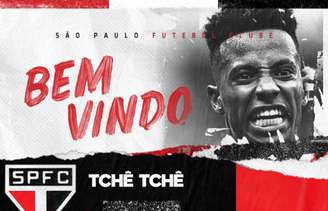 São Paulo anuncia a contratação de Tchê Tchê, homem de confiança de Cuca (Foto: São Paulo/Twitter/Reprodução)