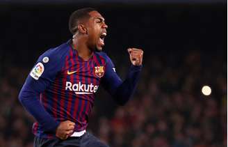 Meia-atacante Malcom comemora gol pelo Barcelona
06/02/2019
REUTERS/Sergio Perez