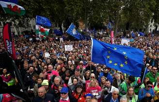 Manifestação contra o Brexit em Londres.