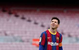 Lionel Messi em partida do Barcelona
16/05/2021