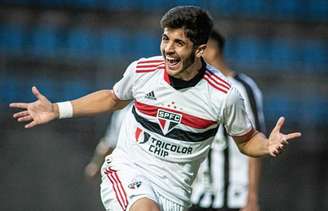 Beraldo foi o autor do gol da vitória do São Paulo sobre o Atlético-MG (Foto: Carlos Santana/Portal da Base Brasi)