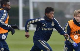 Lamisha Musonda em um treino do Chelsea – Divulgação/Chelsea