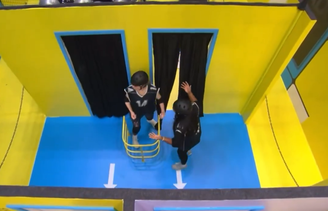 Chaiany e Ana Paula durante Prova do Líder