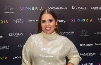 Tati Machado durante evento da Sephora em São Paulo