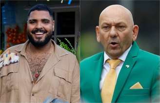 Paulo Vieira, humorista e apresentador (à esquerda), e Luciano Hang, dono da rede de lojas Havan (à direita).