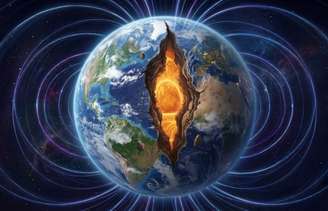 Jatos de ferro fundido provenientes do Oceano Pacífico alteram a órbita da Terra; cientistas afirmam que o motor do campo magnético terrestre é menos estável do que se pensava.