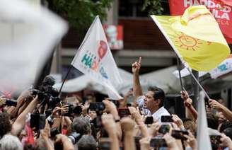 Candidato à Presidência da República Fernando Haddad durante manifestação no Rio de Janeiro
REUTERS/Ricardo Moraes
