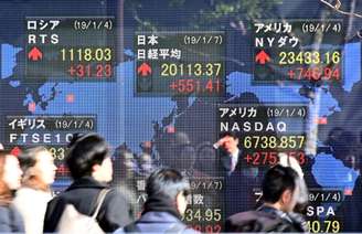Mercado de ações em Tóquio, China
07/01/2019
Natsuki Sakai/AFLO