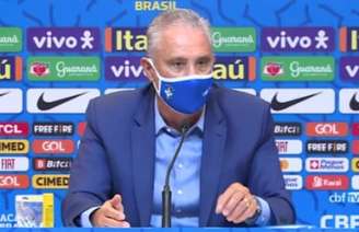 Tite em coletiva (Reprodução / CBF TV)