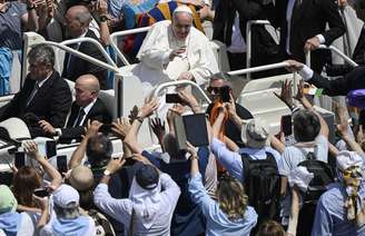 Papa Francisco durante audiência no Vaticano