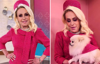 Ana Maria Braga apresentou o Mais Você com look inspirado na boneca Barbie