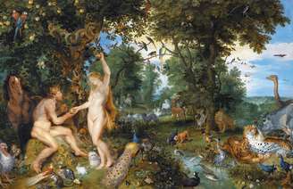 O Jardim do Éden, em pintura de Pieter Paul Rubens, feita por volta de 1615