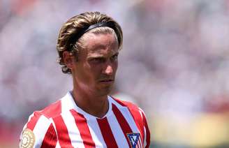 Marcos Llorente, do Atlético de Madrid, durante a partida do Grupo B da Copa do Mundo de Clubes da FIFA 2025 entre o Paris Saint-Germain FC e o Club Atlético de Madrid, no Estádio Rose Bowl, em 15 de junho de 2025