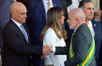 Moraes e Lula no desfile de Sete de Setembro de 2024