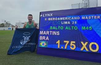 Anderson Fell venceu a prova de salto em altura no Ibero-Americano de Atletismo em Lima, no Peru