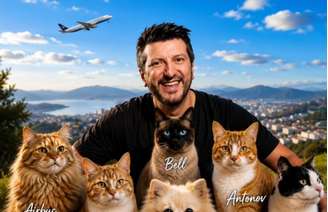 Homenagem a Lito Sousa e seus animais de estimação.