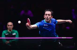 O brasileiro Hugo Calderano foi eliminado neste domingo no WTT Champions de Macau.