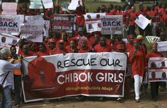 <p>Diversas manifestações pediram pela libertação das meninas sequestradas na Nigéria</p>