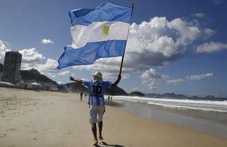 <p>Cerca de 160 mil de argentinos vieram ao Brasil para acompanhar a Copa do Mundo</p>
