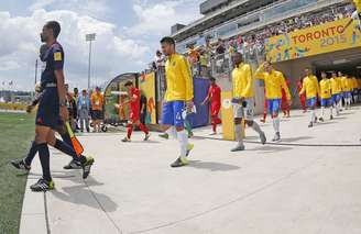 Brasil e Panamá se enfrentaram no Estádio de Hamilton, no Canadá