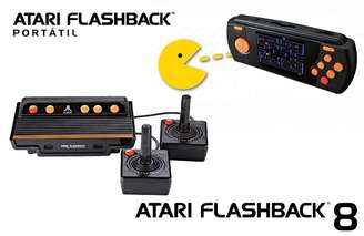 As duas novas versões do clássico Atari (Imagem: Tectoy)