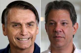 Jair Bolsonaro e Fernando Haddad
7/10/2018 
REUTERS/Ricardo Moraes/Amanda Perobelli