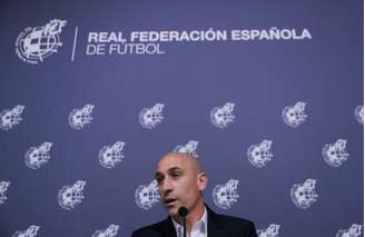 Presidente da Real Federação Espanhola de Futebol, Luis Rubiales, durante entrevista coletia em Las Rozas
19/06/2019 REUTERS/Sergio Perez