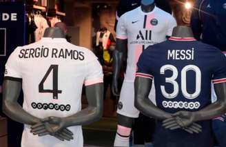 Sergio Ramos e Messi formam parceria no PSG (Foto: Reprodução/@SergioRamos)
